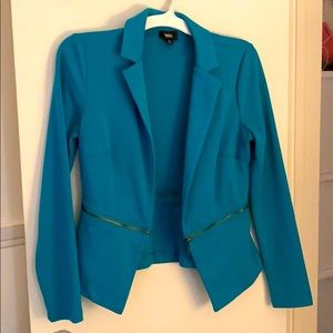 Turquoise trendy blazer